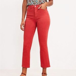 Loft High Rise Kick Crop Jeans